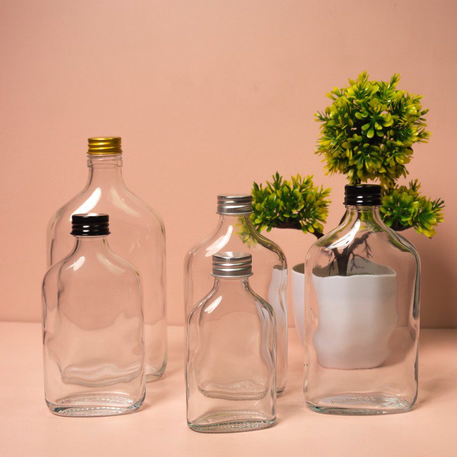 Flat Glass Bottle
