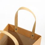 Clear Window Kraft Paper Portable Gift Bag with Handle - Image 4