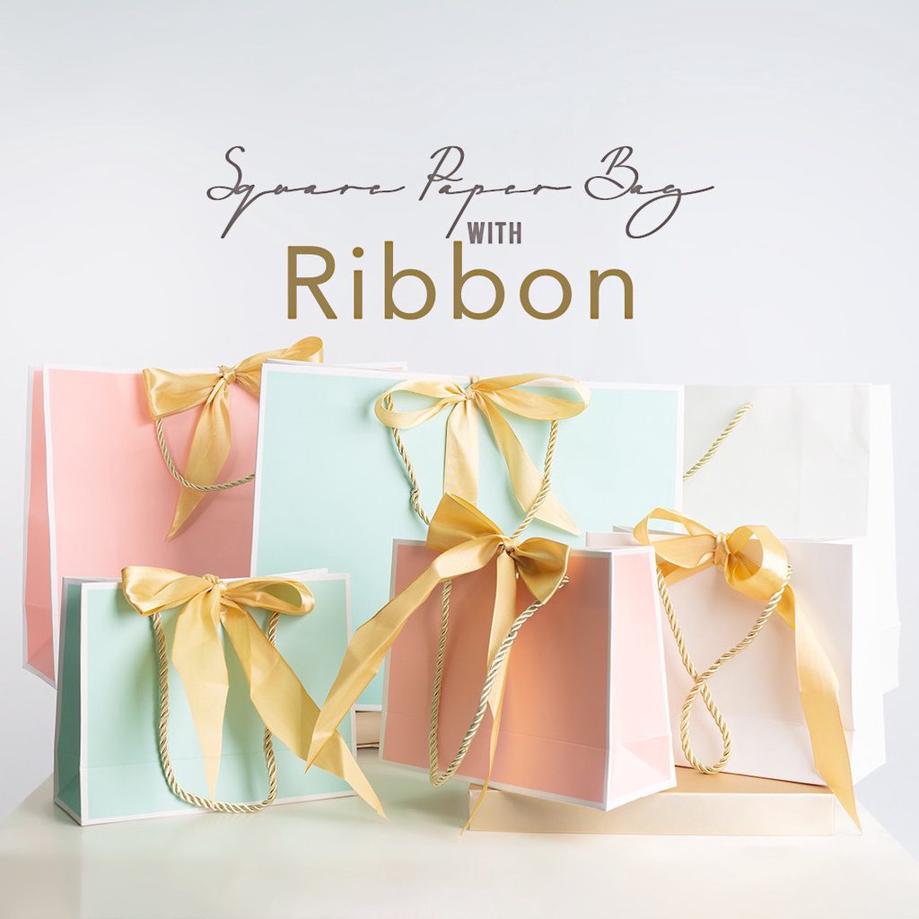 Premium Quality Gift Paper Bag Pastel Colors