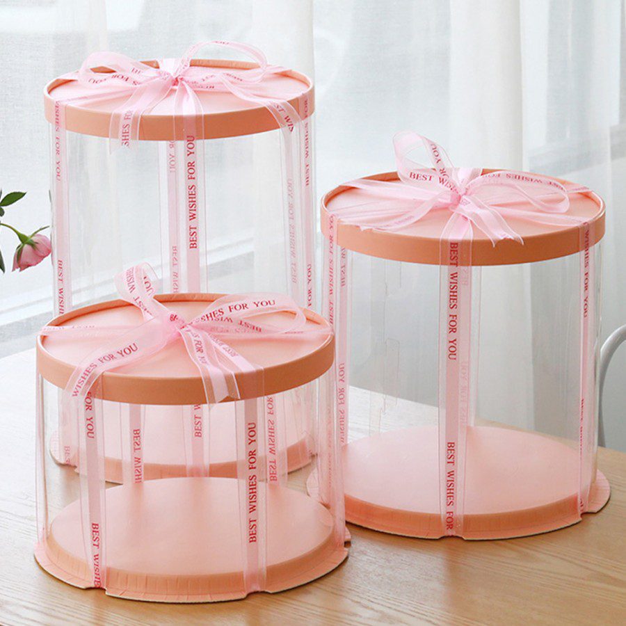 ROUND Cake Box Pink