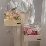 Luxury 3 Colours Foldable Transparent Flower Box Handle - Image 8