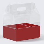 Luxury 3 Colours Foldable Transparent Flower Box Handle - Image 3