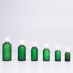 Green Frosted /Glass Dripper Bottle with White Cap for Aromatherapy Essential Oil - Image 3