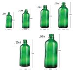 Green Frosted /Glass Dripper Bottle with White Cap for Aromatherapy Essential Oil - Image 4