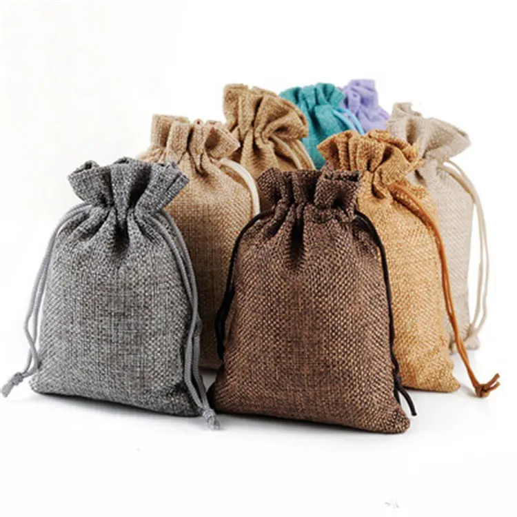 Drawstring jute bags hotsell