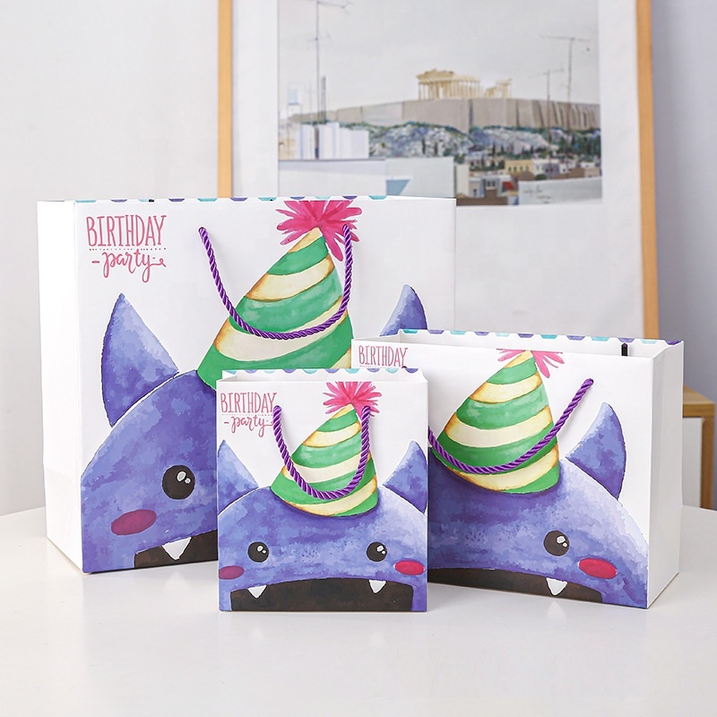 Monster Happy Birthday Gift Paper Bag