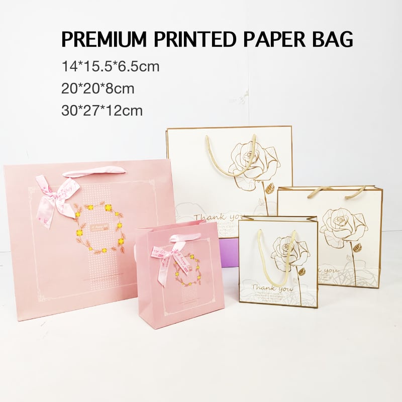 paper bag flower printing