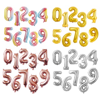 (0-9) Premium Quality 16 Inch Numbers Foil Balloon