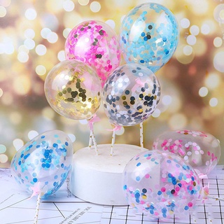 5 Inch Party Confetti Balloon Decoration Cake Topper
