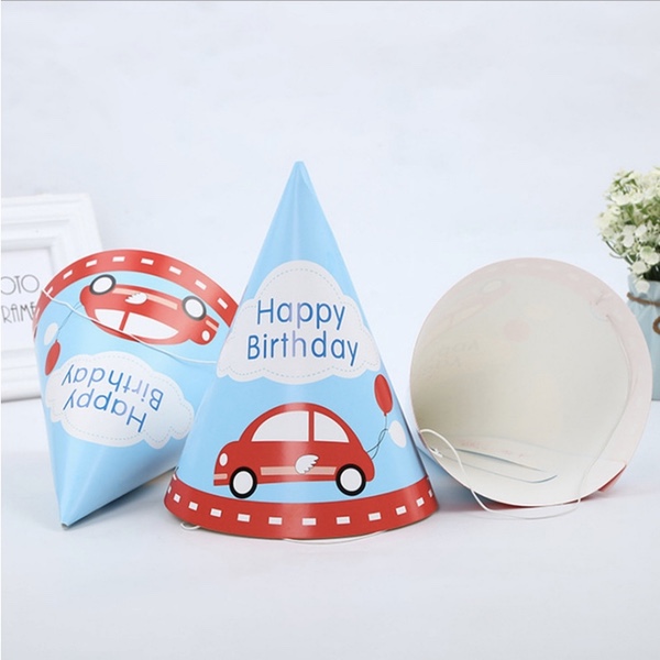 Party Paper Hat - CAR & BALLOON