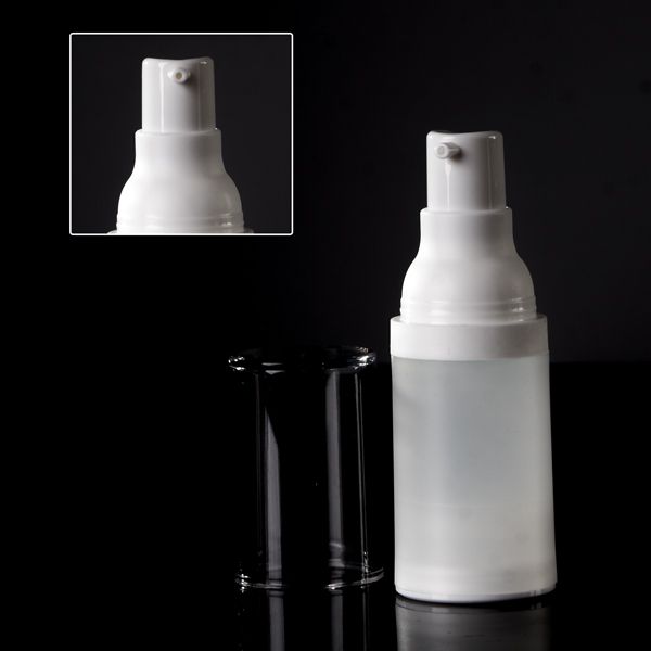 Frosted Airless Bottle - Clear Lid (Lotion)
